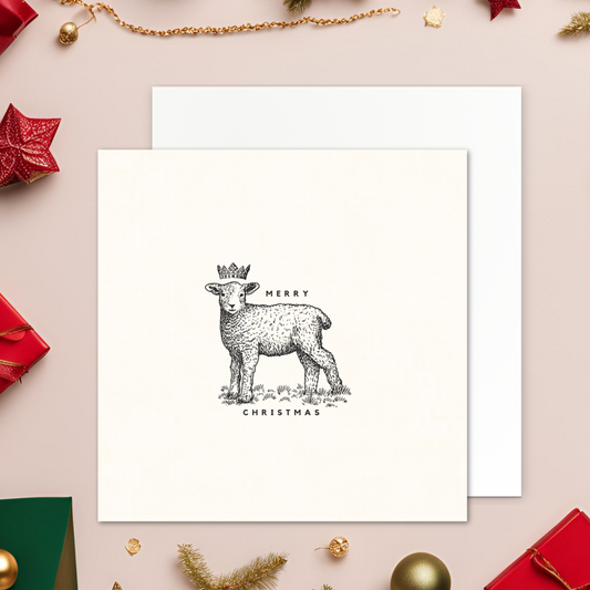 Lamb Christmas Card