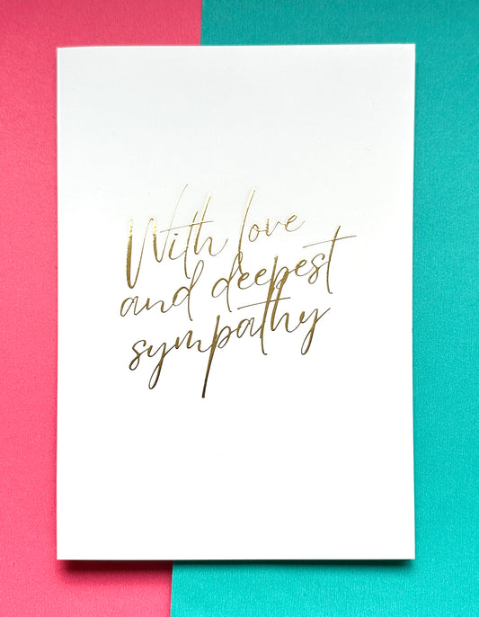 With Love and Deepest Sympathy Card